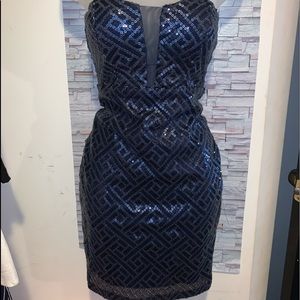 Navy blue sparkly dress